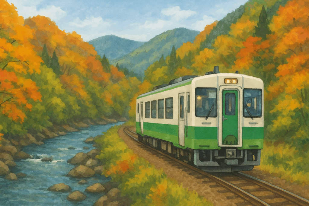 花輪線のイラスト