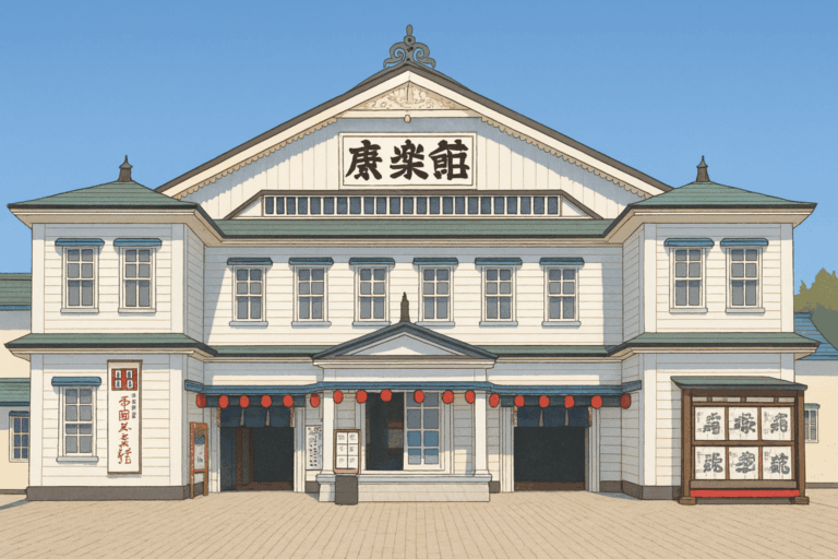 康楽館のイラスト